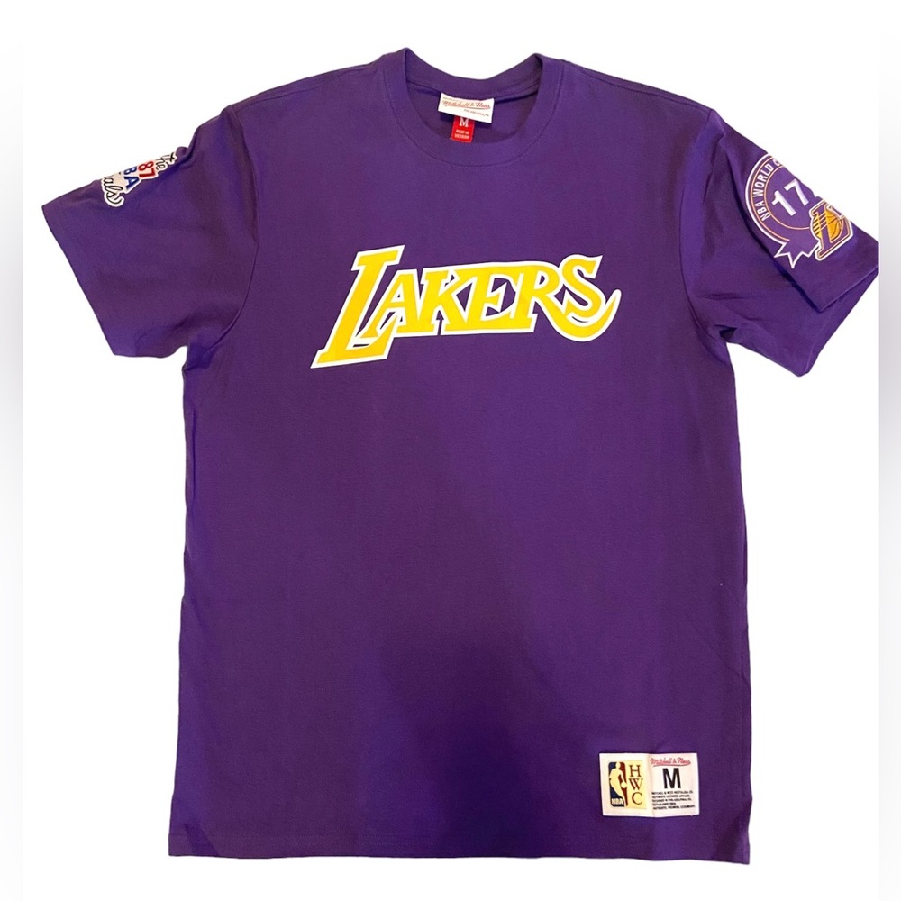 Mitchell & Ness NBA Los Angeles Lakers Champ City T-Shirt Medium & LARGE NEW